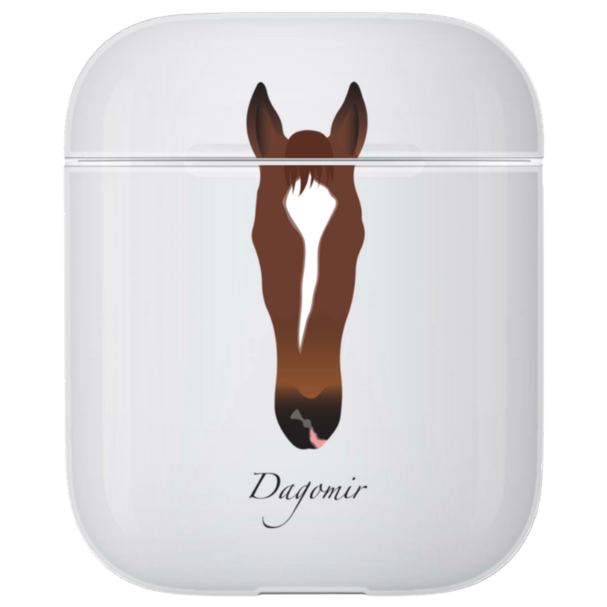 Custom Horse Portrait AirPods Case