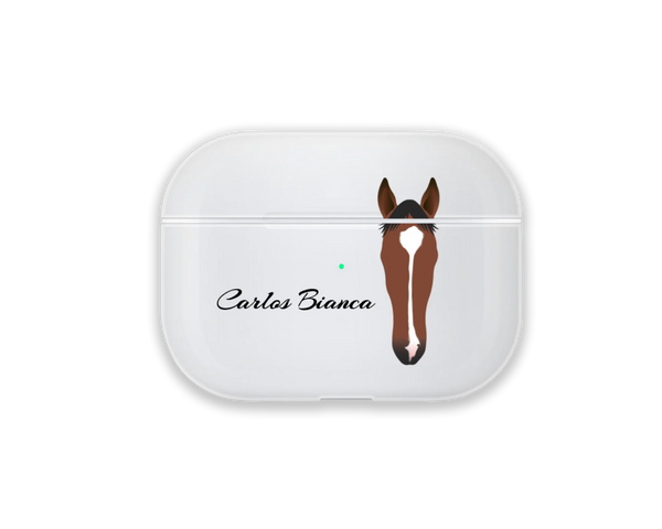 Custom Horse Portrait AirPods Case